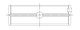 ACL **Coated** Chev. V8 265-283-302-327 Race Series Engine Crankshaft Main Bearing Set - 5M429HC-010 Technical Drawing