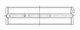 ACL Ford V8 4.6L DOHC Race Series Engine Crankshaft Main Bearing Set - 5M5647H-.25 Technical Drawing