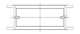ACL Ford V8 255-289-302 Race Series Engine Crankshaft Main Bearing Set - 5M590H-11 Technical Drawing
