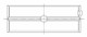 ACL **Coated** Chev. V8 396-402-427-454 Race Series Engine Crankshaft Main Bearing Set - 5M829HC-010 Technical Drawing