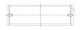 ACL Chev. V8 267-305-327-350 Race Series Engine Crankshaft Main Bearing Set - 5M909H-11 Technical Drawing
