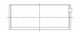 ACL **Coated** Chev. V8 265-283-302-327 Race Series Engine Connecting Rod Bearing Set - 8B745HC-010 Technical Drawing