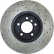 StopTech 09-10 BMW 535i xDrive Sportstop Cryo Cross Drilled Front Right Rotor - 128.34070CR Photo - Unmounted