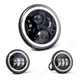 Letric Lighting 7in Led Black Full-Halo Indian - LLC-ILHK-7BH Photo - Primary