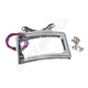 Letric Lighting 12-16 Dyna Switchbach Perfect Plate Light Chrome Curved License Plate Frame - LLC-CPPL-C6 Photo - Primary