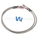 NAMZ Turn Signal Harness 24in. (SS Braided & Clear Coated - For Triple Tree Mounted Signals) - NTSH-2402 Photo - Primary