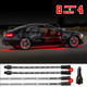 XK Glow Single Color XKGLOW UnderglowLED Accent Light Car/Truck Kit Red - 8x24In Tube + 4x8In Strip - XK041005-R User 1