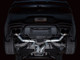AWE 2024 Ford Mustang GT Fastback S650 RWD Track Edition Catback Exhaust w/ Quad Diamond Black Tips - 3020-43650 Photo - Mounted