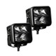 Go Rhino Xplor Blackout Series Cube LED Spot Light Kit (Surface/Threaded Stud Mnt) 2x2 - Blk (Pair) - 750200321SCS Photo - Unmounted