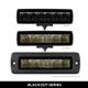 Go Rhino Xplor Blackout Series Sixline LED Flood Light Kit (Surface/Threaded Stud Mnt) - Blk (Pair) - 750300621FBS Photo - Close Up