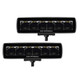 Go Rhino Xplor Blackout Series Sixline LED Spot Light Kit (Surface/Threaded Stud Mount) - Blk (Pair) - 750300621SBS Photo - Primary