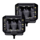 Go Rhino Xplor Blackout Series Cube LED Sideline Spot Light Kit (Surface Mount) 4x3 - Blk (Pair) - 750700321SCS Photo - Primary