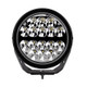 Go Rhino Xplor Blackout Series Round LED Driving Light w/DRL (Surface/Threaded Stud Mnt) 7in. - Blk - 750800711DRS Photo - Primary