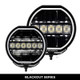 Go Rhino Xplor Blackout Series Maxline LED Hi/Low Beam w/Multi DRL (Surface Mount) 9in. - Blk - 751440911CRS Photo - Close Up