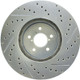 StopTech 05-14 Subaru Legacy Select Sport Drilled & Slotted Rotor - Right - 227.47024R Photo - Unmounted