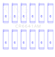 King Engine Bearings Toyota 3Vze (Size +0.25mm) Connecting Rod Bearing Set - CR6641AM0.25 Photo - Primary