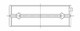 ACL Mitsubishi 4G63/4G64 7 Bolt EVO V-IX Standard Size High Performance Main Bearing Set - 5M1219H-STD Technical Drawing