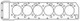 Cometic Jaguar V12 .043in CFM-20 Cylinder Head Gasket - 93mm Bore - RHS - C4331-043 Photo - Primary