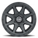 ICON Rebound 18x9 6x135 6mm Offset 5.25in BS 87.1mm Bore Double Black Wheel - 1818906352DB Photo - Close Up