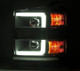 AlphaRex 15-19 Chevy Silverado 2500/3500 LUXX-Series Proj. Headlights Chrome w/Actv SeqSig & DRL - 880099 User 2