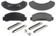 Posi-Quiet Ceramic Brake Pads with Shims and Har