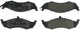Premium Semi-Metallic Br ake Pads with Shims and