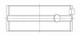 ACL Toyota 4AGE/4AGZE (1.6L) Standard Size High Performance w/ Extra Oil Clearance Main Bearing Set - 5M1695HX-STD Technical Drawing