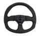 Steering Wheel 350mm 3in Dish Black Leather