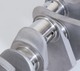 Eagle Chrysler BB 8 Bolt Rear Flange 4.375in Stroke 2.200in Rod Journal Forged 4340 Steel Crankshaft - 444243757100 Photo - Close Up