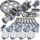 Eagle Chevy 350 1Pc 3.750in Crank 5.700in I-Beam Rods 4.000in Pistons 168 Tooth FP Balanced Assembly - B15504L00068 Photo - Primary