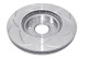 DBA 02-05 RSX (Type S) / 06-07 Civic Si 2.0L Front Slotted Street Series Rotor - DBA2500S Photo - Close Up