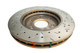 DBA 05-07 Nissan Frontier 4.0L 2WD/4WD Front Drilled & Slotted 4000 Series Rotor - DBA42310XS Photo - Close Up