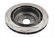 DBA 01-07 Subaru WRX / 05-07 Subaru Forester XT Rear Slotted 4000 Series Rotor - DBA4653S Photo - Close Up