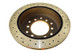 DBA Toyota Cruiser Rear Drilled & Slotted 4000 Series Rotor - DBA4793XS Photo - Close Up