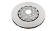 DBA 95-97 Porsche 911 Carrera Front T3 5000 Series Uni-Directional Slotted Rotor w/ Black Hat - DBA52390BLKS Technical Drawing