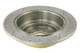 DBA 02-06 WRX / 98-07 Impreza 2.5L RS Rear Drilled & Slotted Street Series Rotor - DBA644X Photo - Close Up