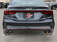 aFe 22-24 Kia Forte GT 1.6L 3in-2.5in 304 Stainless Steel Axle-Back Exhaust w/ Blue Flame Tips - 49-37039-L Photo - Mounted
