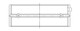 ACL Mitsubishi 4G93 1834CC Standard Size High Performance Main Bearing Set - 5M8037H-STD Technical Drawing