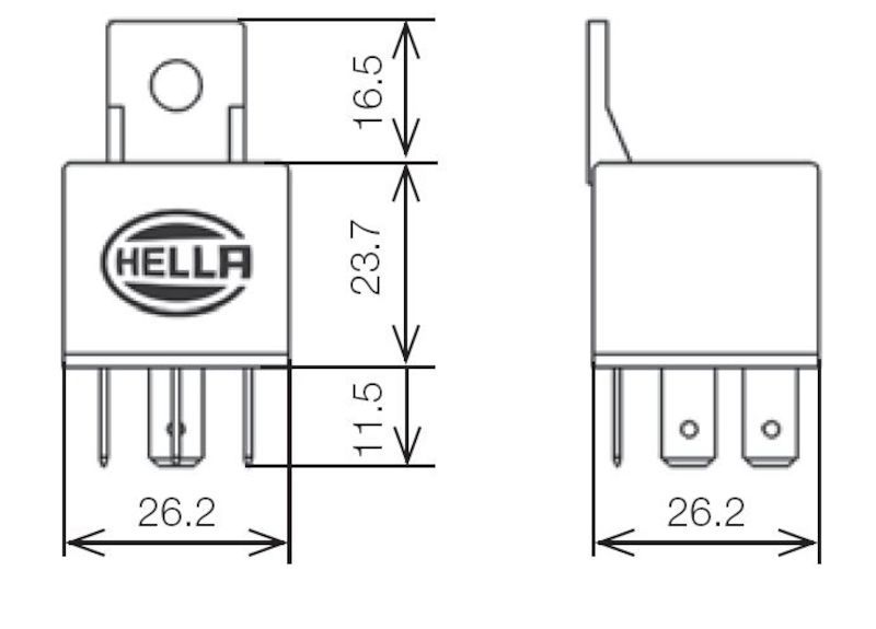 Hella Relay 12V 20/40A Spdt Res Bkt 933332181 Fidanza Performance
