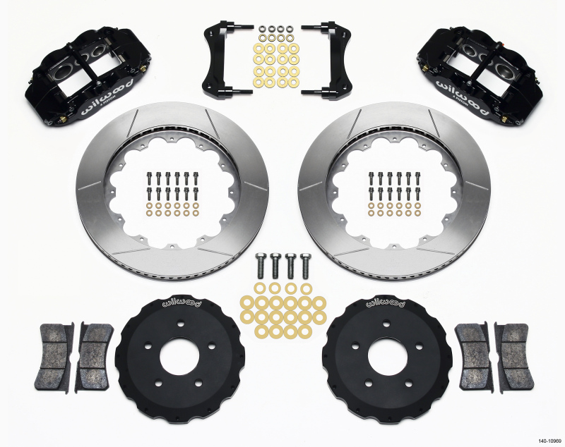Wilwood Narrow Superlite 6R Front Hat Kit 12.88in 2006-Up Civic / CRZ main image 1