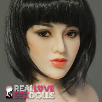 Young vibrant beauty premium TPE sex doll head #97