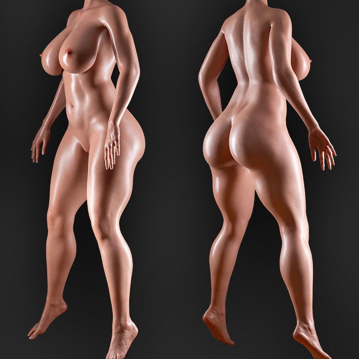 Lusandy 159cm J-cup Silicone Sex Doll side view