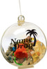 Bubble Ornament with Gemstones and Natural Sand 2.25"