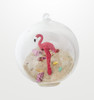 Boxed Bubble Ornament Flamingos