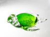 Glass Turtle 5" Green