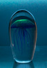Glass Jellyfish 6 1/2?Navy Blue