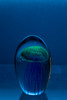 Glass Jellyfish 4 1/4?Navy Blue