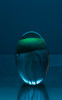 Glass Jellyfish 3 1/4?" Blue
