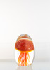Glass Jellyfish 3 1/4" Red