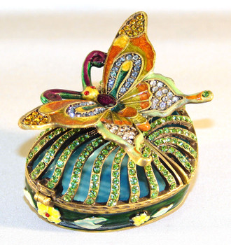 Jeweled "Butterfly" Box 2 1/2"